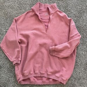 COPY - Aerie Corded Quarter Zip Sweater